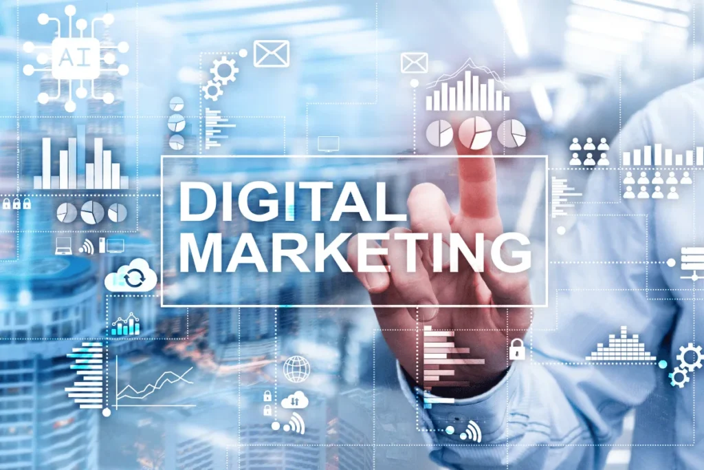 ChatGPT e-ticaret kullanımıyla dijital pazarlama verilerini analiz eden bir kişi