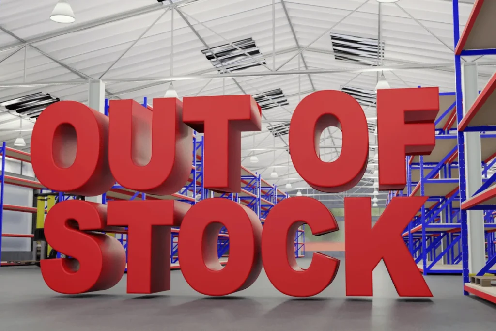 Boş depoda ürün kalmadığını gösteren görsel – ChatGPT ile Kasım kampanyasında stok eritme başarısı