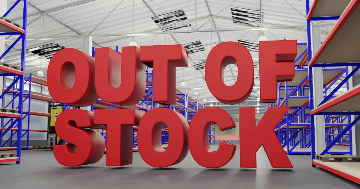 Boş depoda ürün kalmadığını gösteren görsel – ChatGPT ile Kasım kampanyasında stok eritme başarısı