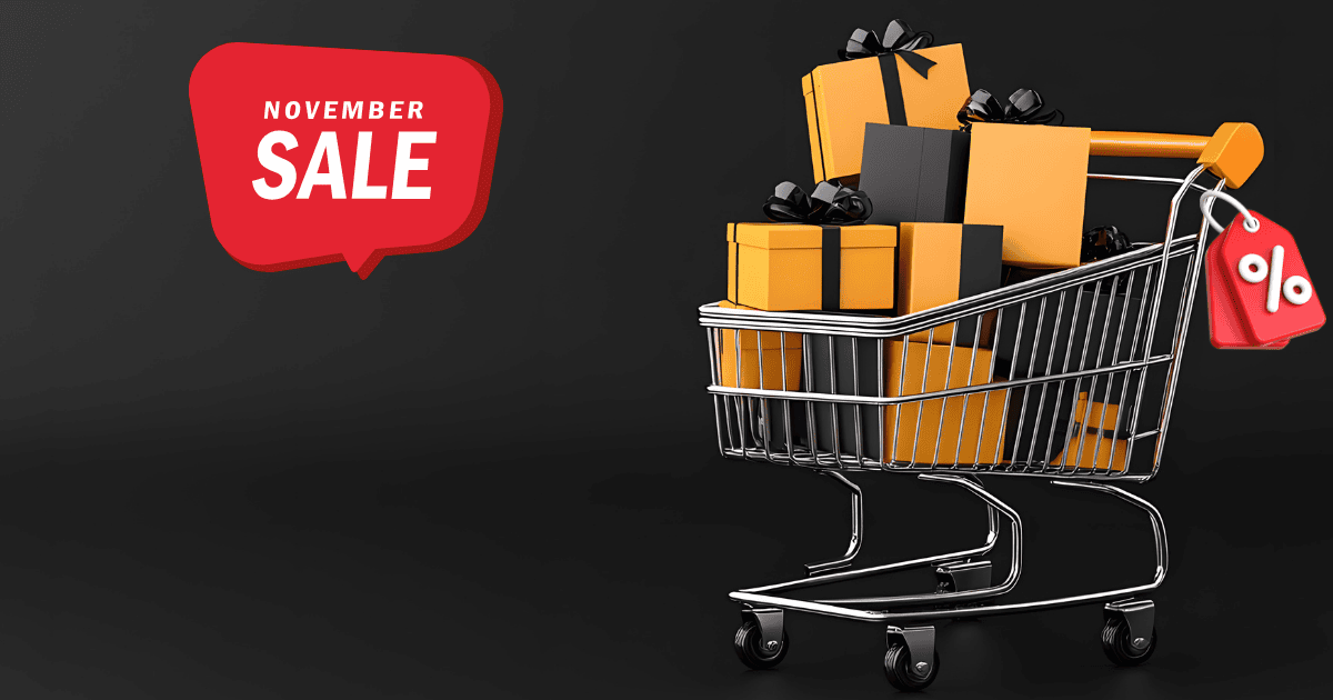 Kasım kampanyasında sepet artırma stratejisini anlatan alışveriş sepeti görseli – ChatGPT ile Kasım kampanyasında sepet artırma